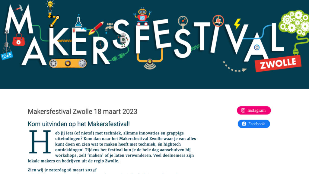 Makersfestival Zwolle | tekst & content